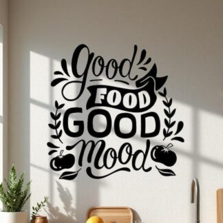 Sticker Autocollant Good food good mood cuisine W87290