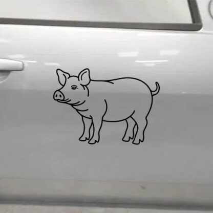 sticker autocollant animaux cochon W8XI4