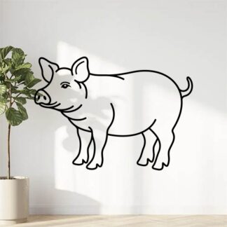 sticker autocollant animaux cochon W8XI4