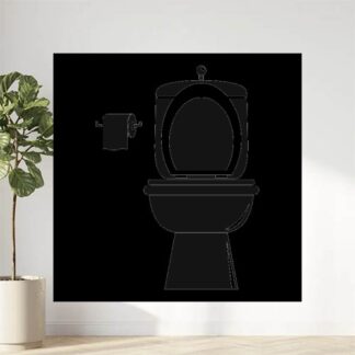 Sticker Autocollant toilette wc  WC15581