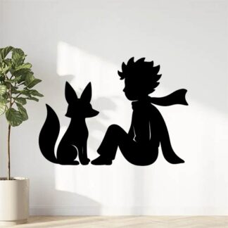 Sticker autocollant Renard et petit prince décoration decostickerstore - WFOAC7