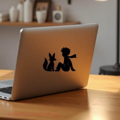 Sticker autocollant Renard et petit prince décoration decostickerstore - WFOAC7