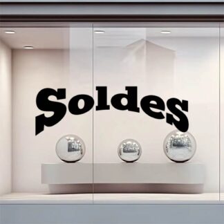 sticker autocollant Solde vitrine 3 WILZK