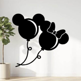 Sticker Autocollant Mickey et Minnie ballons Disney X87293