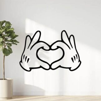 Sticker Autocollant Mickey mains coeur Disney X87294