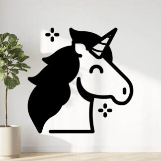 sticker autocollant licorne équidé cheval animaux 8 XL97Q
