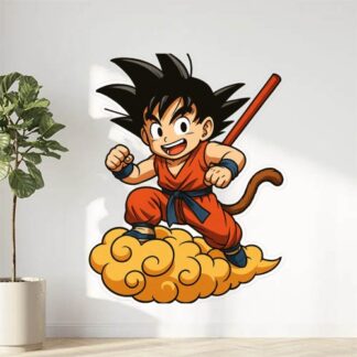 Autocollant Sangoku sur nuage décoration decostickerstore - Y2N080