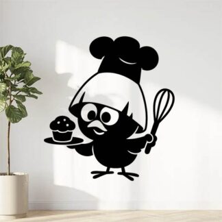 Sticker autocollant Calimero pâtissier décoration decostickerstore - WCGIHA