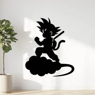 Sticker autocollant Sangoku sur nuage décoration decostickerstore - YRKLY8