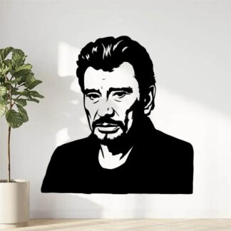 Sticker autocollant Johnny Halliday décoration decostickerstore - T94G8X