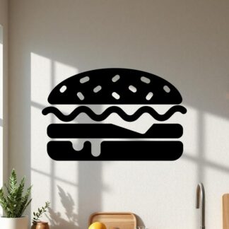 sticker autocollant hamburger nourriture restaurant 6 Z0CAF
