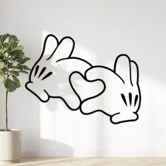 Sticker Autocollant Mains coeur disney Z87297