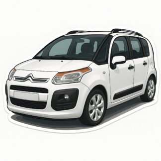 Autocollant C3 Picasso Citroën en blanc décoration decostickerstore - 6B0VBD