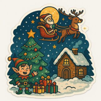 Autocollant Féérie de noël décoration decostickerstore - DKJZBE