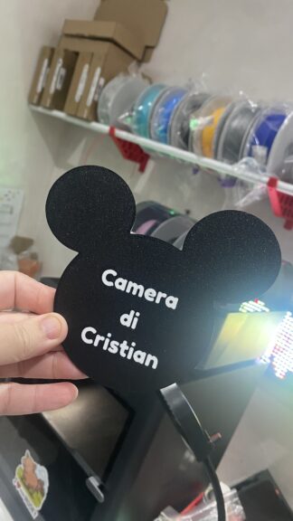 3D plaque de porte Mickey prénom