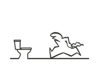 sticker autocollant la_linea wc pictogramme NXCMO