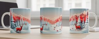 Hiver Mug Noël en céramique 325 ml (11 oz) FDFJU