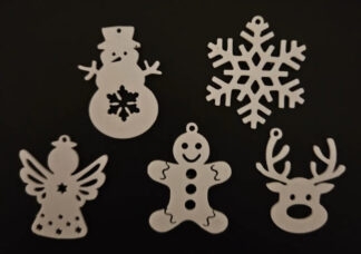 3D lot 5 décorations de noël en PLA SOKKR