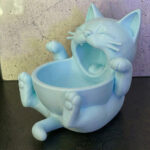 3D couleur au choix gamelle chat cute AHTXZ