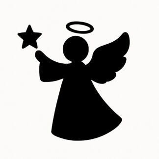 Sticker autocollant Ange de Noël décoration decostickerstore - KOOGMO