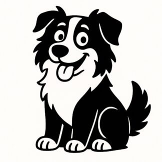 Sticker autocollant Chien berger australien rigolo décoration decostickerstore - 8J442C