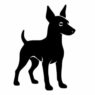Sticker autocollant Chien pinscher décoration decostickerstore - BJN5G8