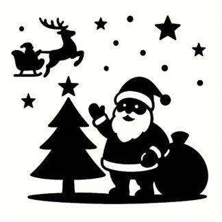 Sticker autocollant Féérie de noël décoration decostickerstore - VRLIEU