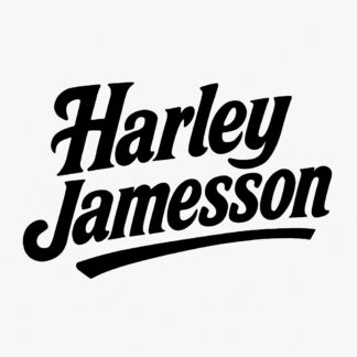 Sticker autocollant Harley.jamesson en écriture Harley Davidson décoration decostickerstore - U9TPHQ