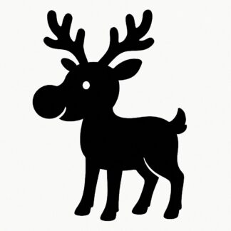 Sticker autocollant Renne de Noël Rodolphe décoration decostickerstore - HZRDPX