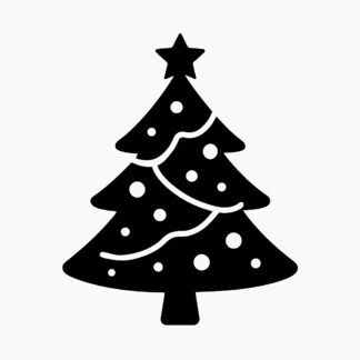 Sticker autocollant Sapin de noël décoré décoration decostickerstore - TTW3R7