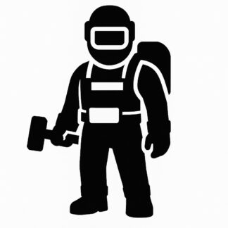 Sticker autocollant Satisfactory personnage mineur décoration decostickerstore - 5VYPBY