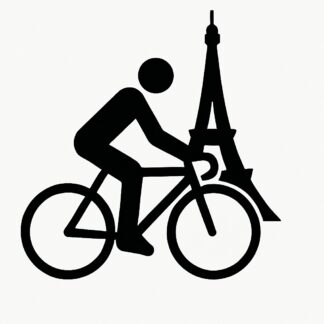 Sticker autocollant Vélo Paris 2024 décoration decostickerstore - 7HFCUJ