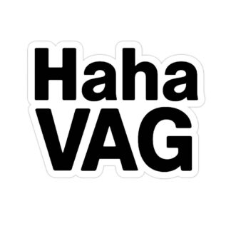 Sticker autocollant Текстът на стикер и да е както е написан Haha VAG décoration decostickerstore - UIHV4K