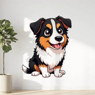 autocollant chien border collie animaux 2B2PN