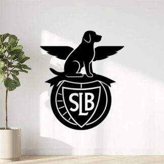 Sticker autocollant Benfica mais só em vez de uma aigle a un chien. décoration decostickerstore - 3AHDVU
