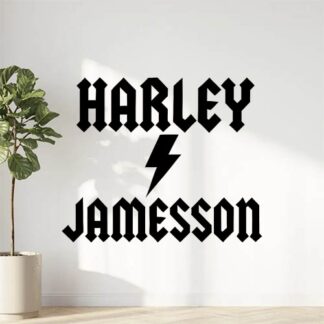 Sticker autocollant Harley.jamesson en écriture acdc décoration decostickerstore - 5A7J21