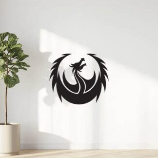 Sticker autocollant dragon