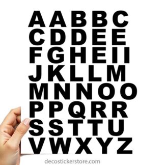 40 gommettes adhésives autocollantes lettrage taille et couleur au choix