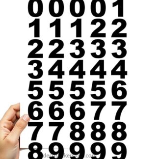 40 gommettes adhésives autocollantes numéro taille et couleur au choix