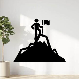 sticker autocollant montagne aventure 8490A