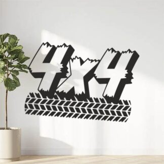 Sticker Autocollant  deco 4x4 Trace de pneu