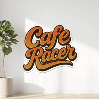 Autocollant Texte « Cafe Racer » stylisé décoration decostickerstore - CG58S4
