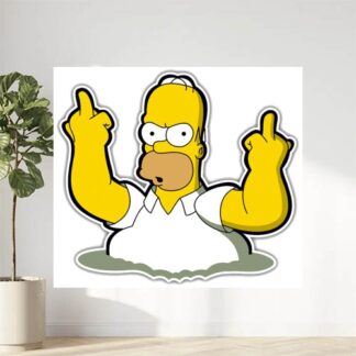 Sticker Autocollant homer simpson imprimé IMP2448