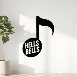 Sticker autocollant Musique hells bells en note de musique décoration decostickerstore - JFL8HY