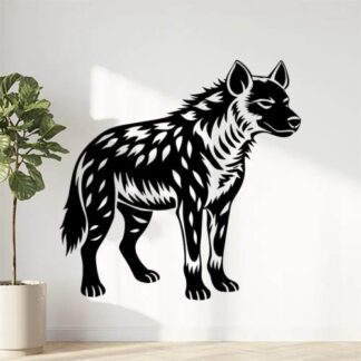 Sticker Autocollant hyene animaux  JL33