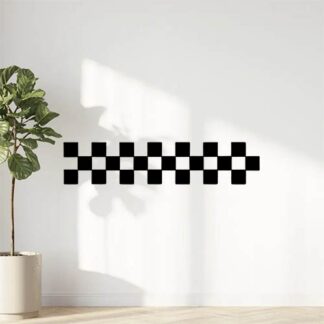 Sticker autocollant Bande damier stylé horizontale décoration decostickerstore - OFHKAZ