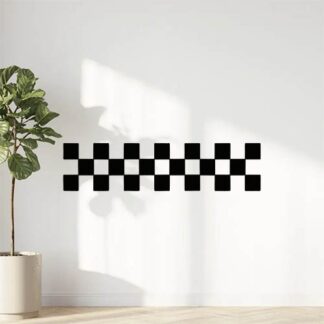 Sticker autocollant Bande damier horizontale décoration decostickerstore - OHCG6J
