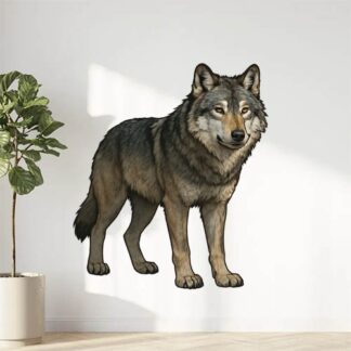 Autocollant Un vrai loup décoration decostickerstore - UQURKK
