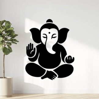 Sticker autocollant ganesha éléphant zen décoration decostickerstore - URWQJL
