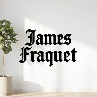 Sticker autocollant James Fraquet en écriture gothique décoration decostickerstore - YHCL37